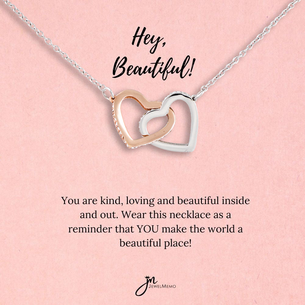 Special Message Necklace - Hey Beautiful