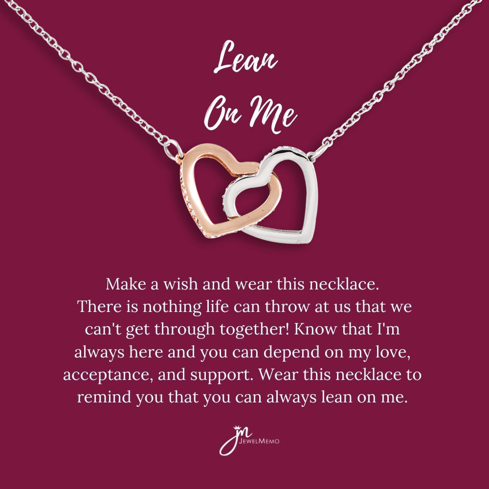 Special Message Necklace - Lean On Me