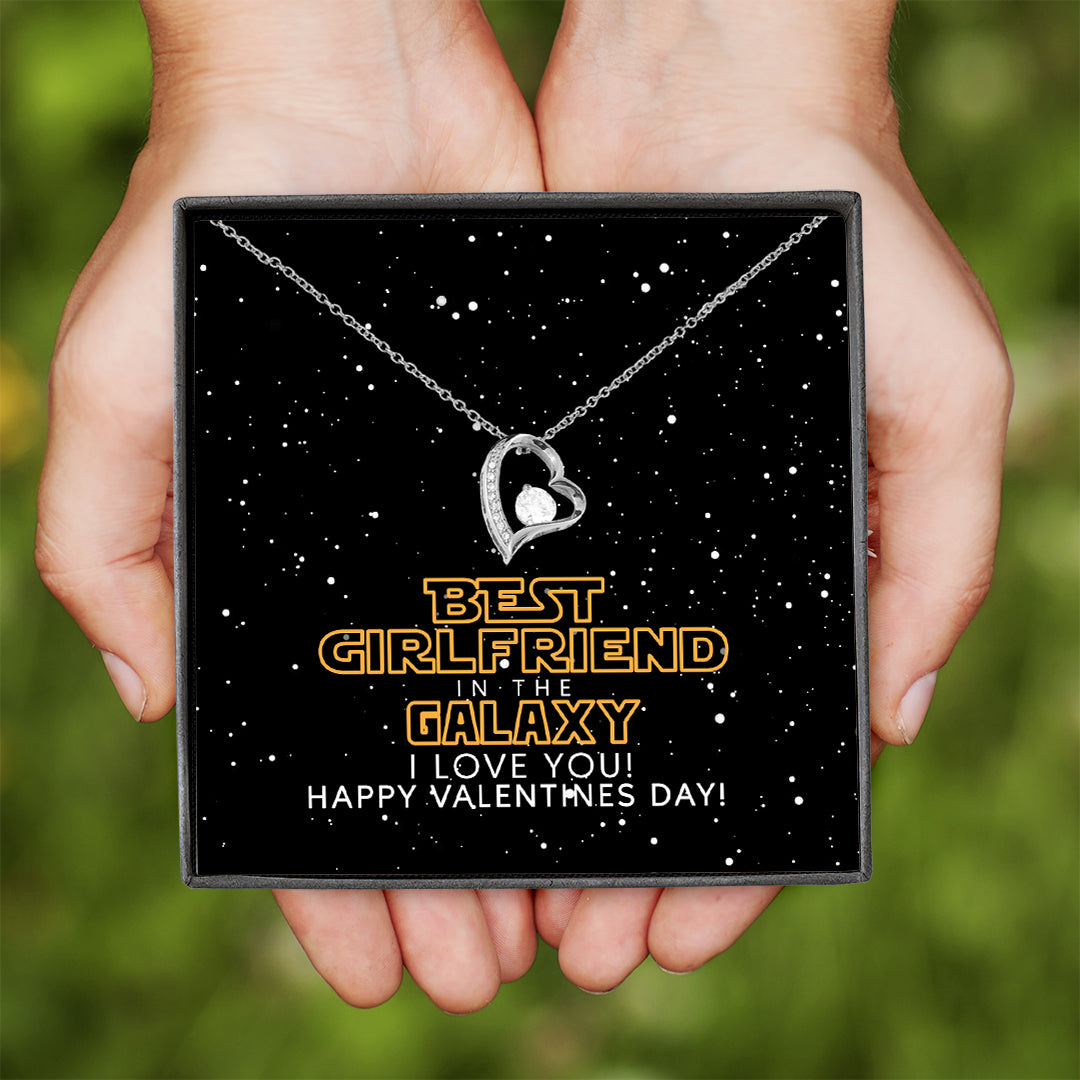 Best Girlfriend In The Galaxy Forever Love Necklace