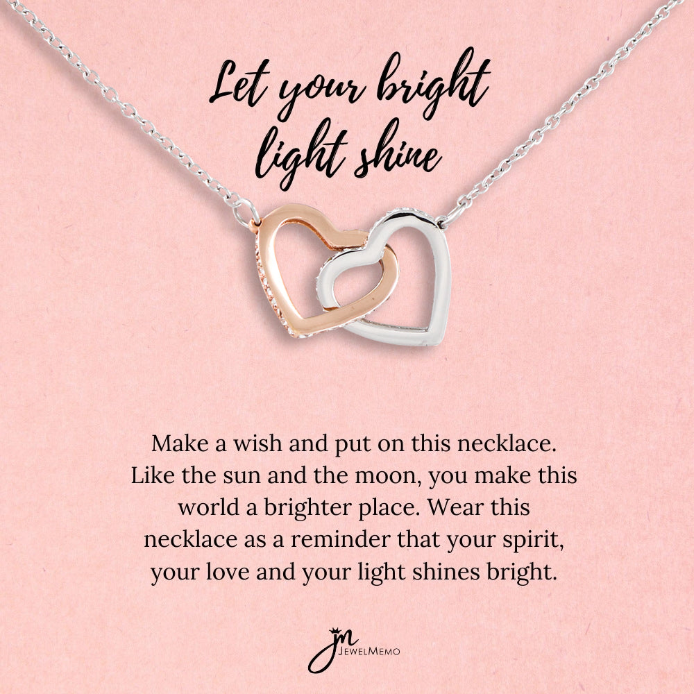 Special Message Necklace - Let Your Bright Light Shine