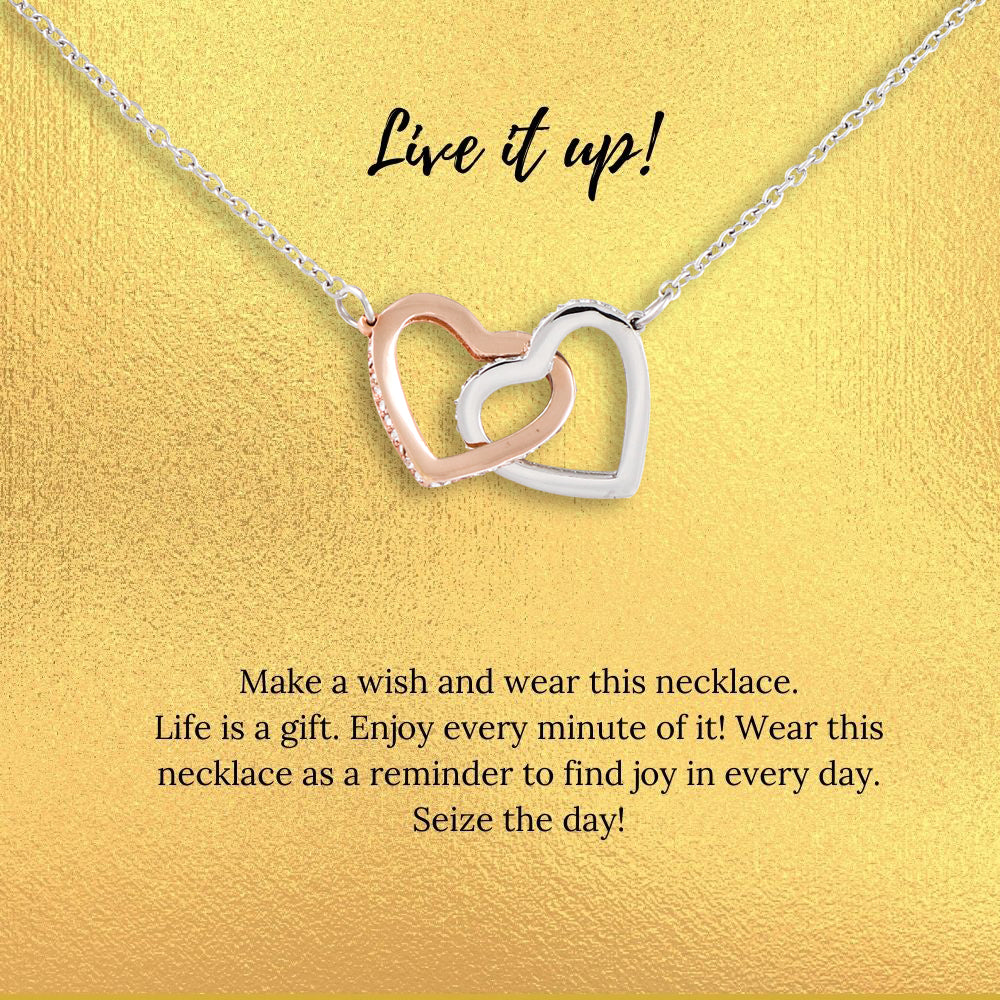 Special Message Necklace - Live it up