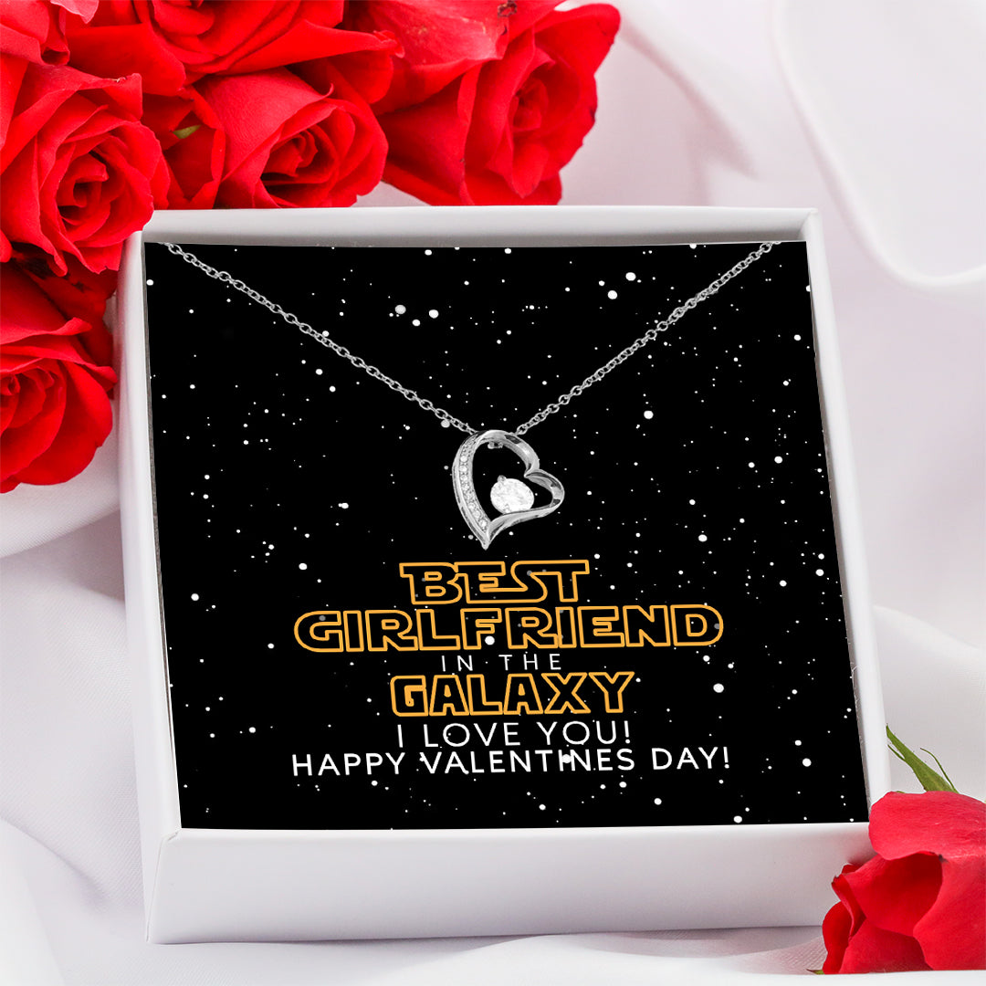 Best Girlfriend In The Galaxy Forever Love Necklace