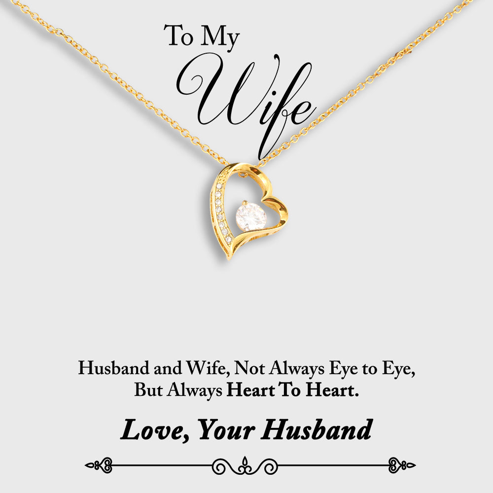 Wife Necklace - Heart To Heart