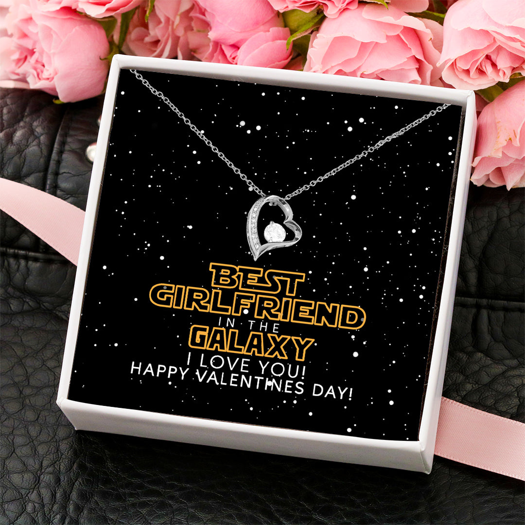 Best Girlfriend In The Galaxy Forever Love Necklace