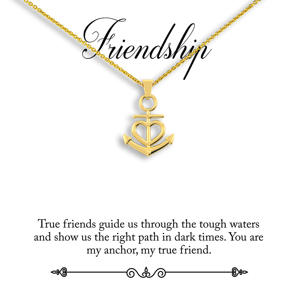 Friendship Necklace - You Are My Anchor