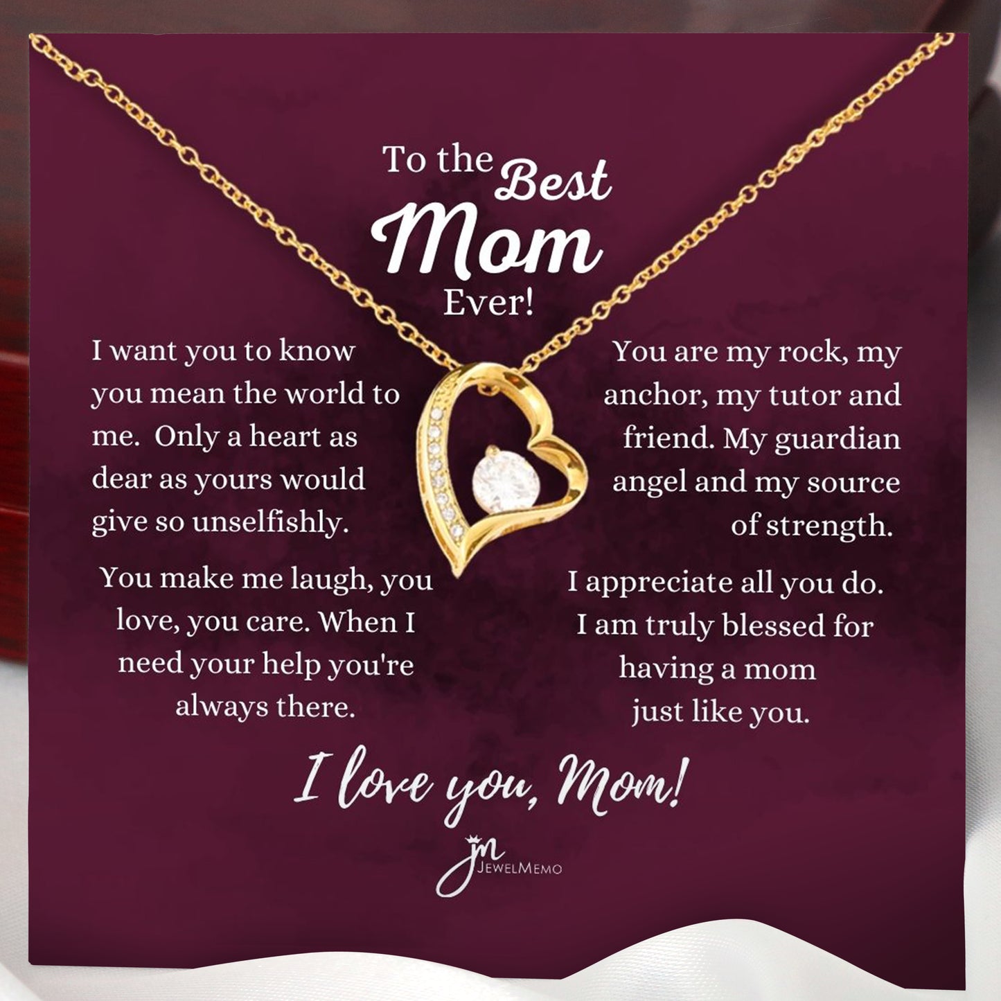 Forever Love Necklace - To The Best Mom Ever