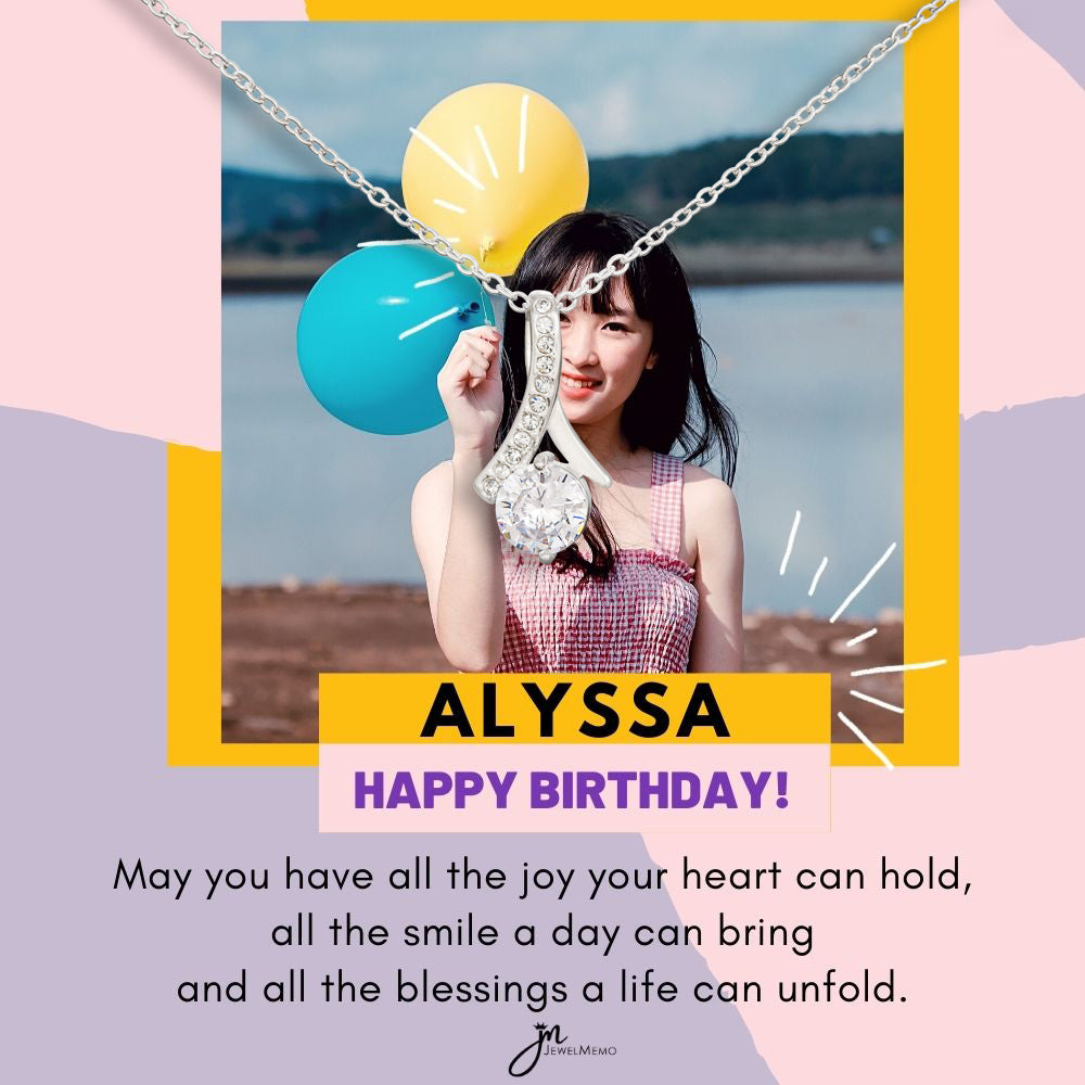 Birthday Necklace Custom Image- All The Blessings