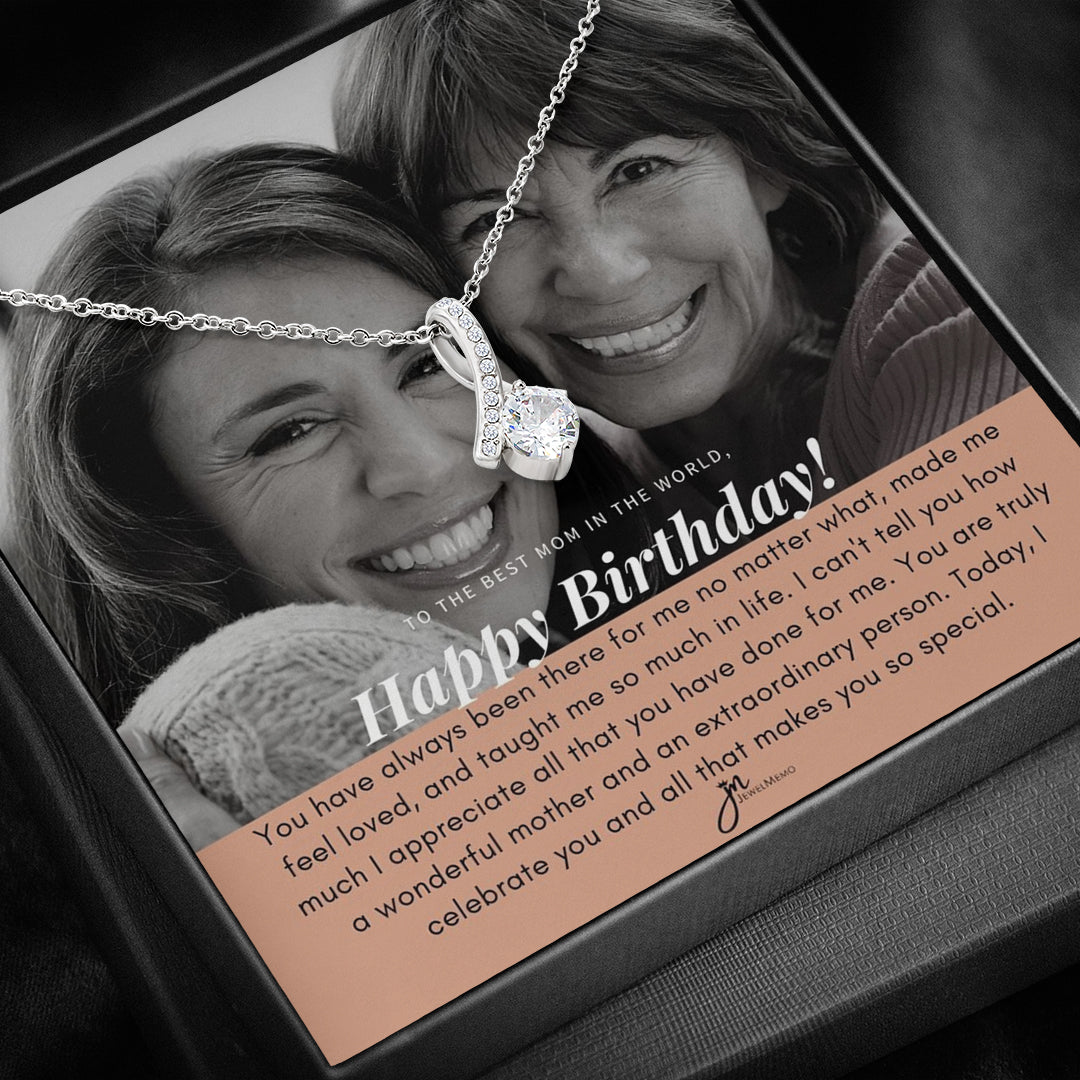 Birthday Necklace Custom Image - To The Best Mom