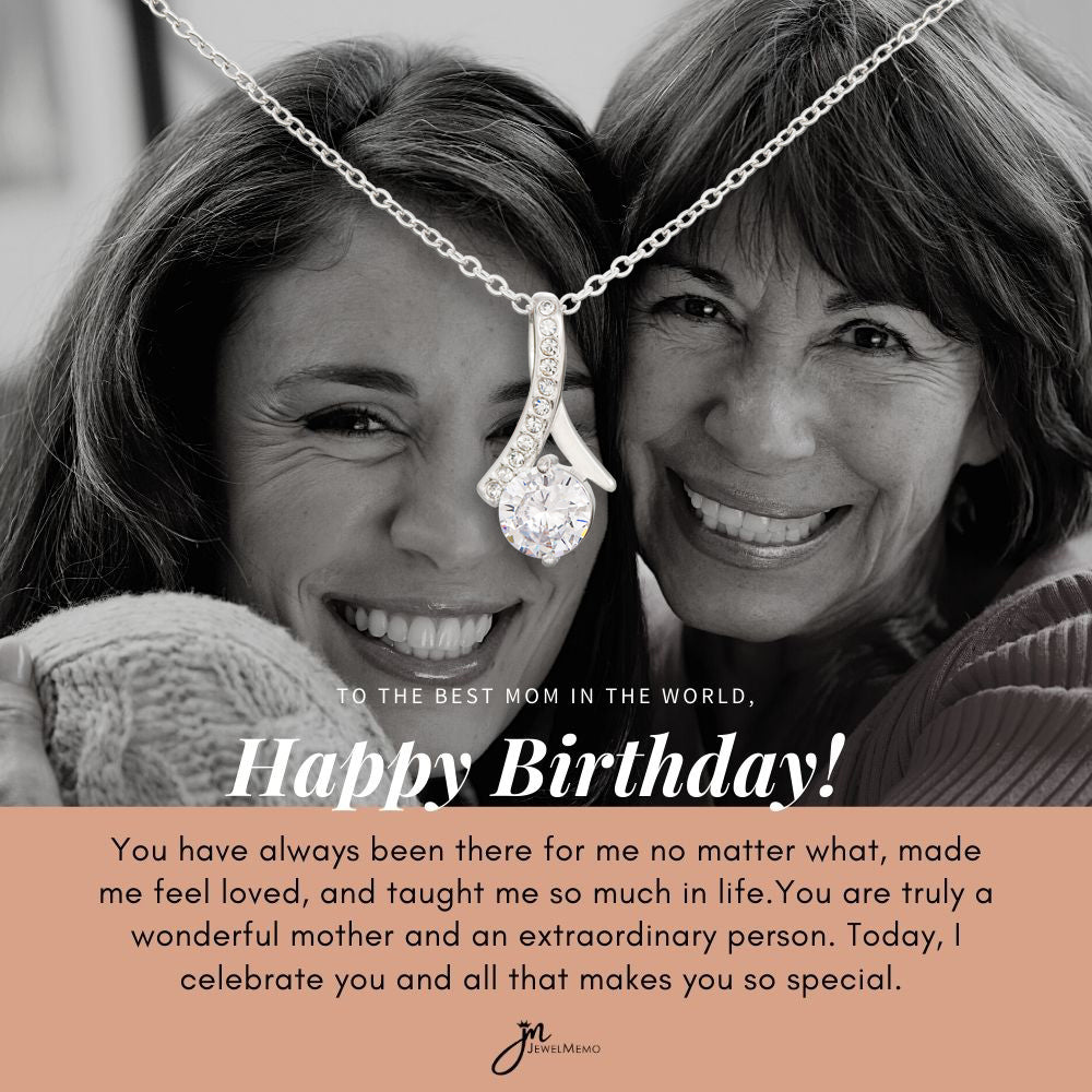 Birthday Necklace Custom Image - To The Best Mom