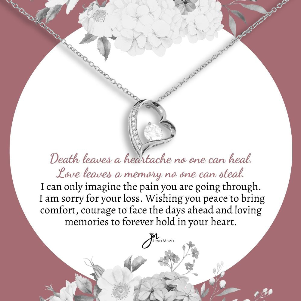 Sympathy Necklace - Love Leaves A Memory No One Can Steal