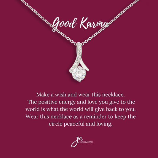 Special Message Necklace - Good Karma