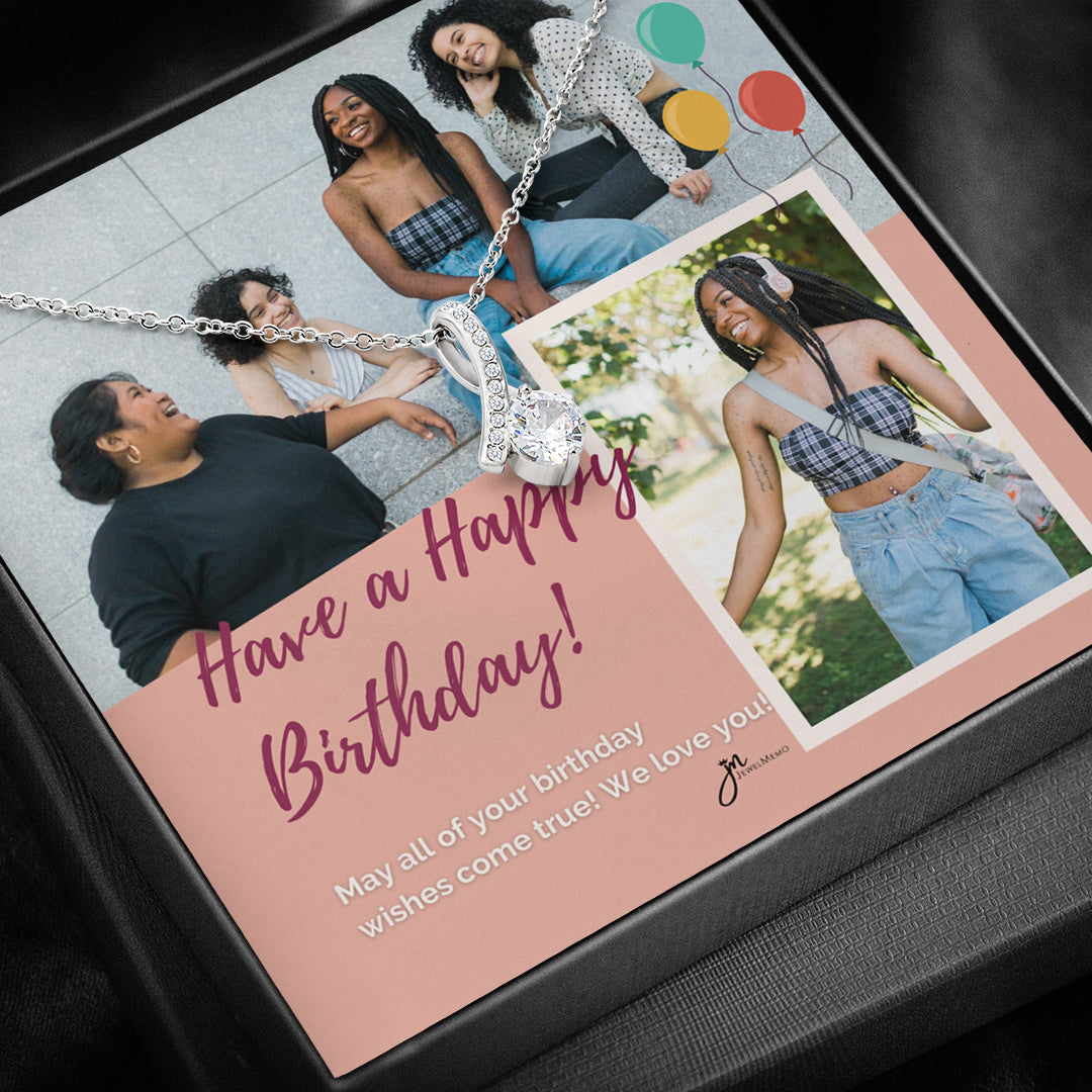 Birthday Necklace Custom Image - Have A Happy Birthday