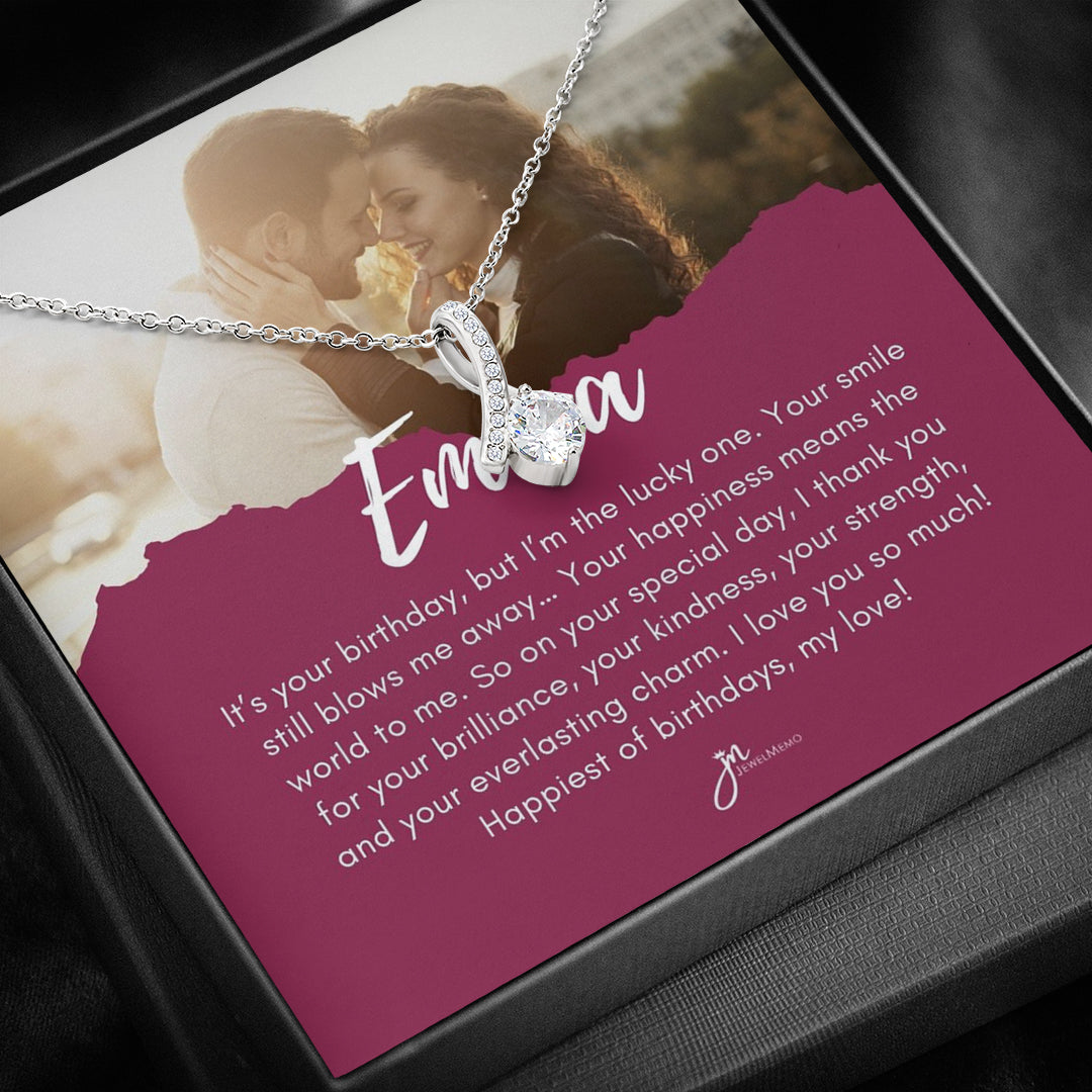 Birthday Necklace Custom Image- Your Everlasting Charm