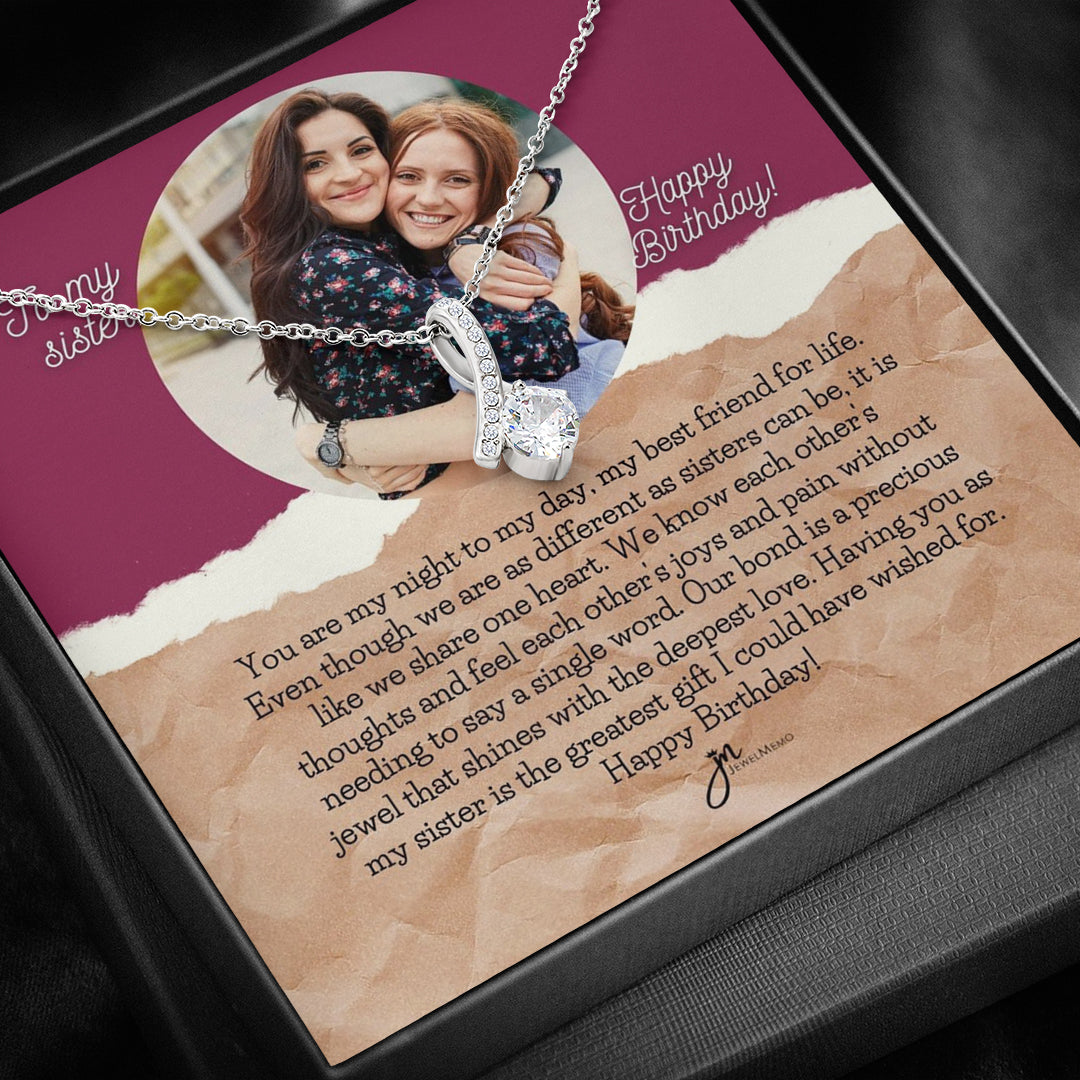 Birthday Necklace Custom Image - To My Sister