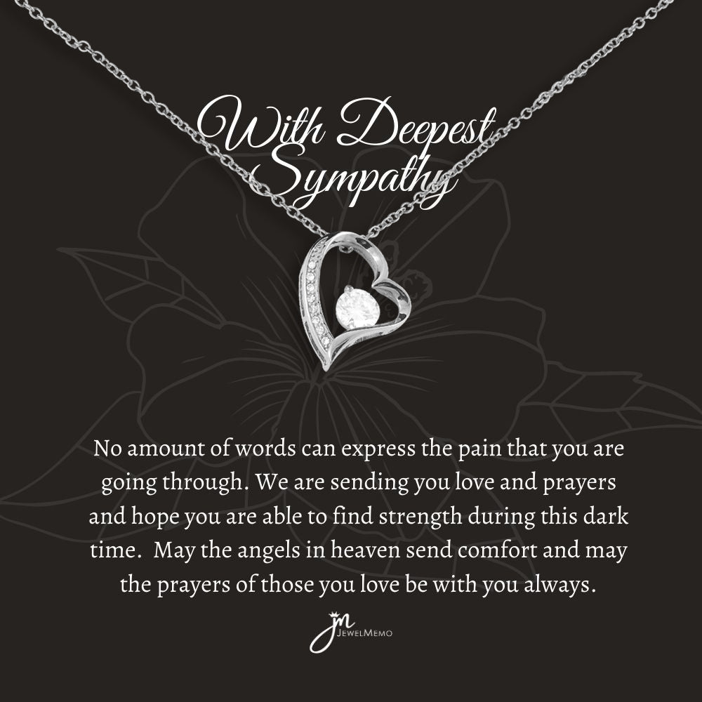 Sympathy Necklace - Sending You Love And Prayers