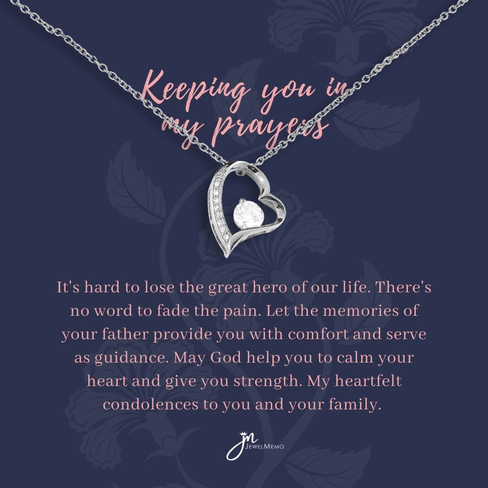 Sympathy Necklace - Keeping You In My Prayers