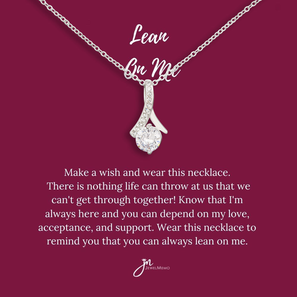 Special Message Necklace - Lean On Me