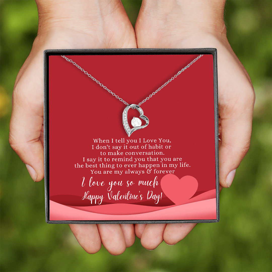 Valentine's Day Necklace - Always & Forever