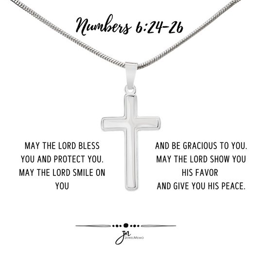 Cross Necklace - Bless You And Protect You