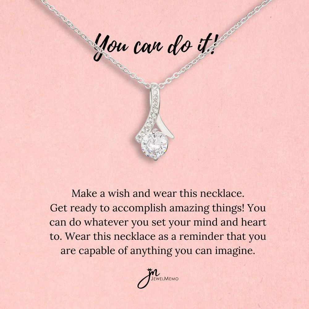 Special Message Necklace - You Can Do It!