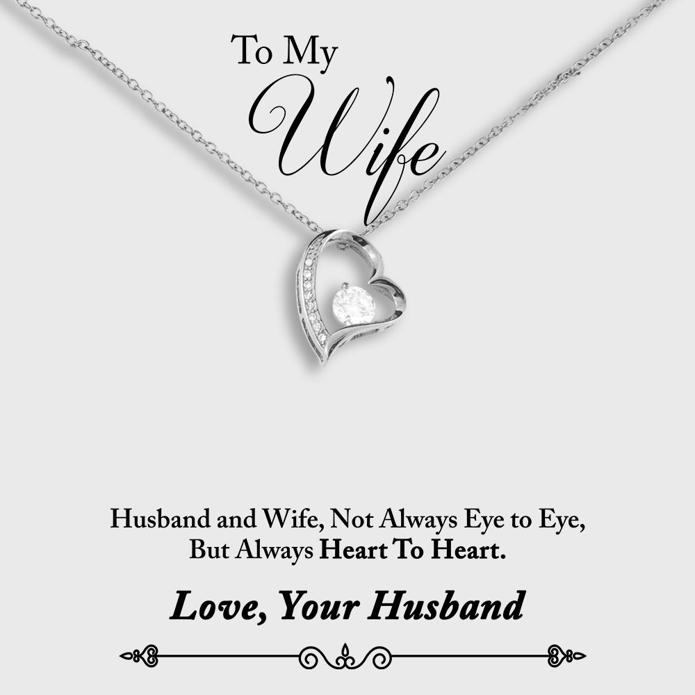 Wife Necklace - Heart To Heart