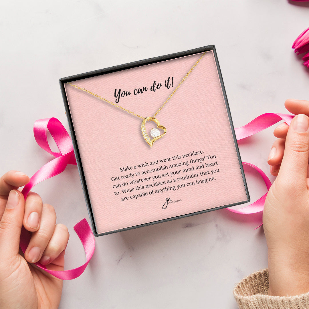 Special Message Necklace - You Can Do It!