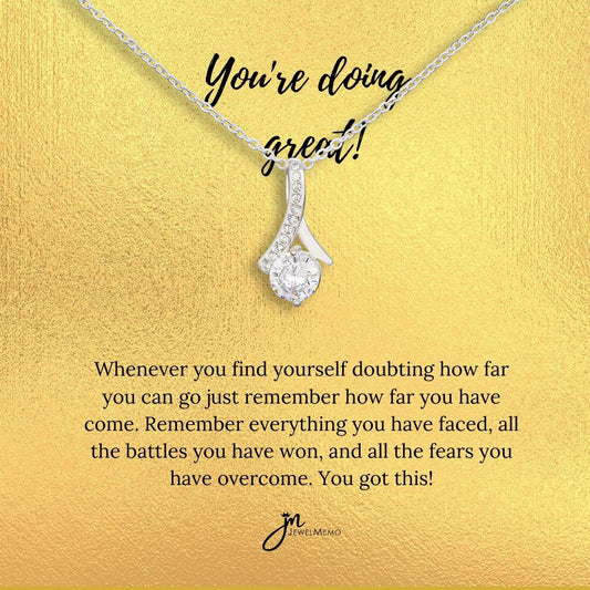 Special Message Necklace - You're Doing Great