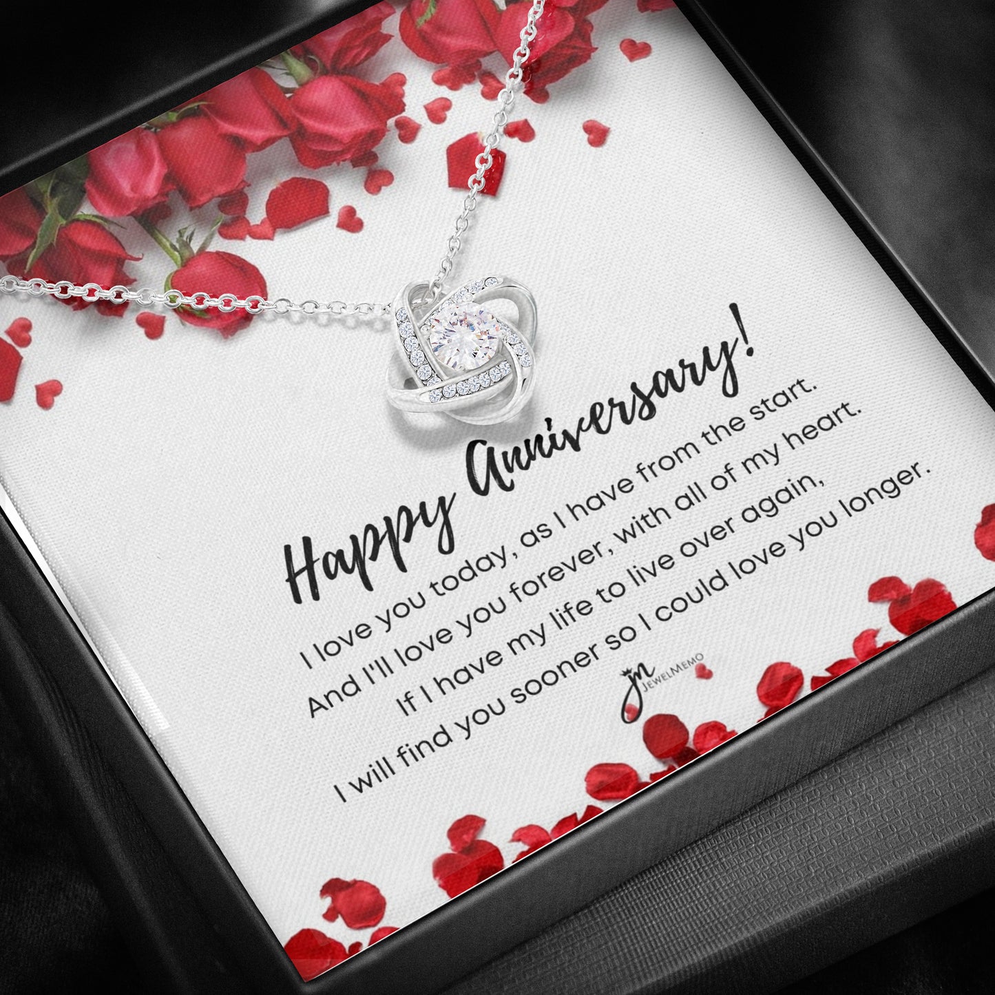 Love Knot Anniversary Necklace - I'll Love You Forever