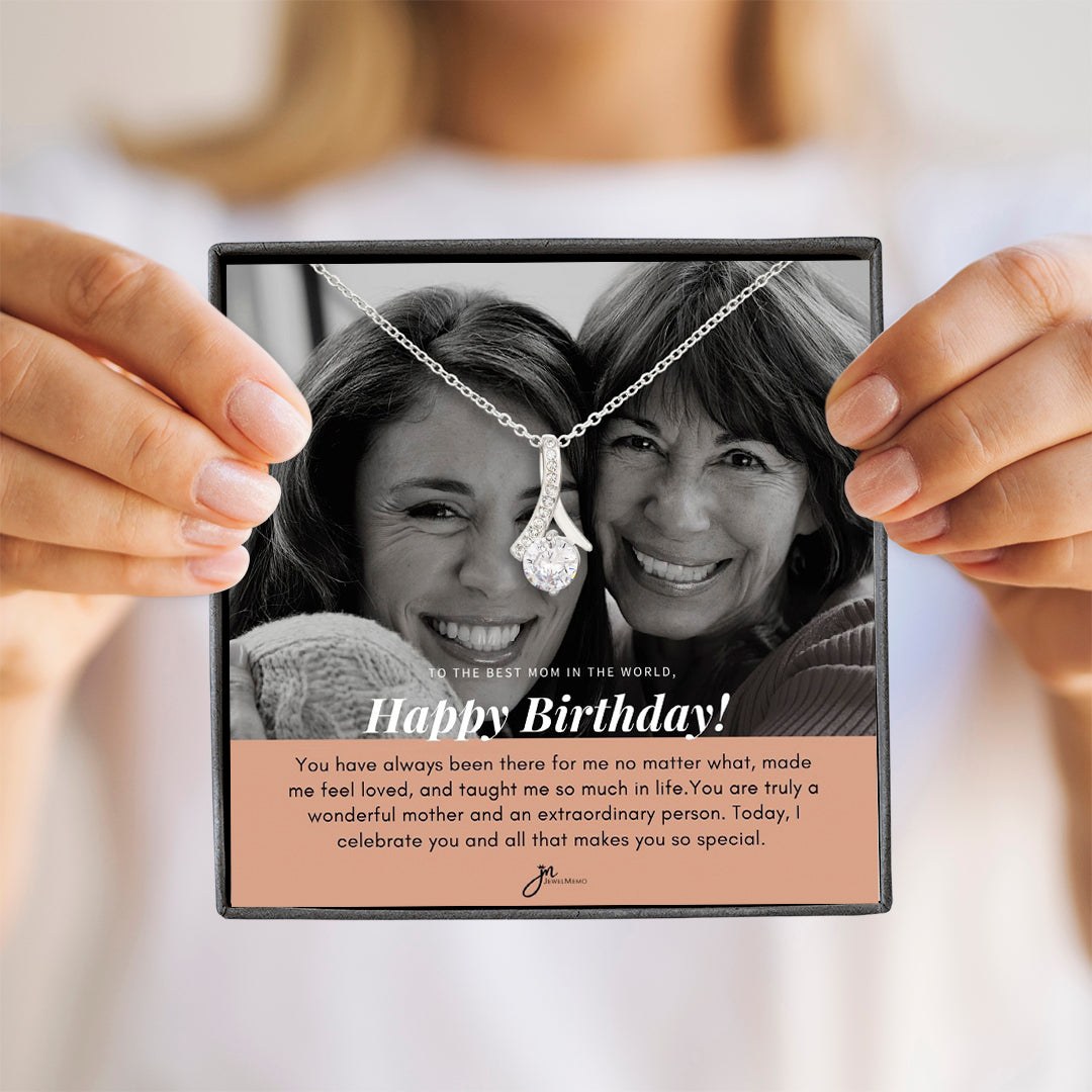 Birthday Necklace Custom Image - To The Best Mom