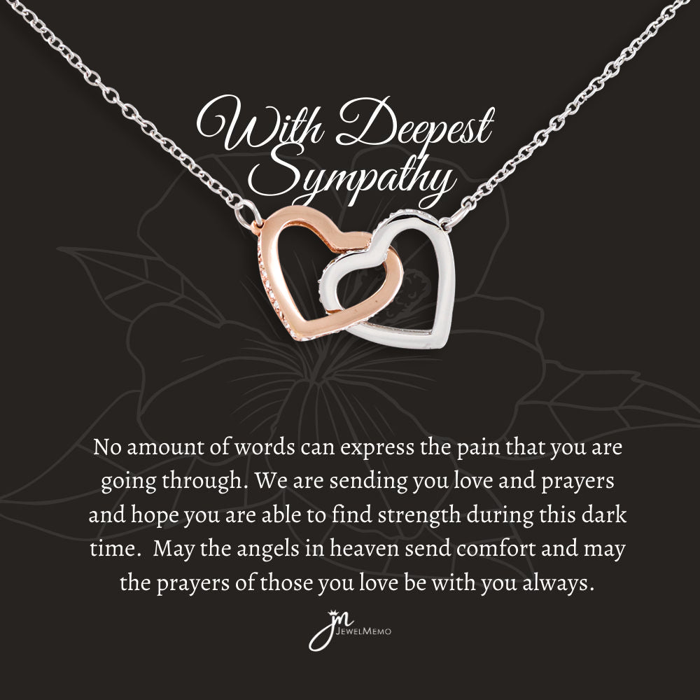 Sympathy Necklace - Sending You Love And Prayers