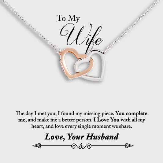 Wife Necklace - I Love You With All My Heart