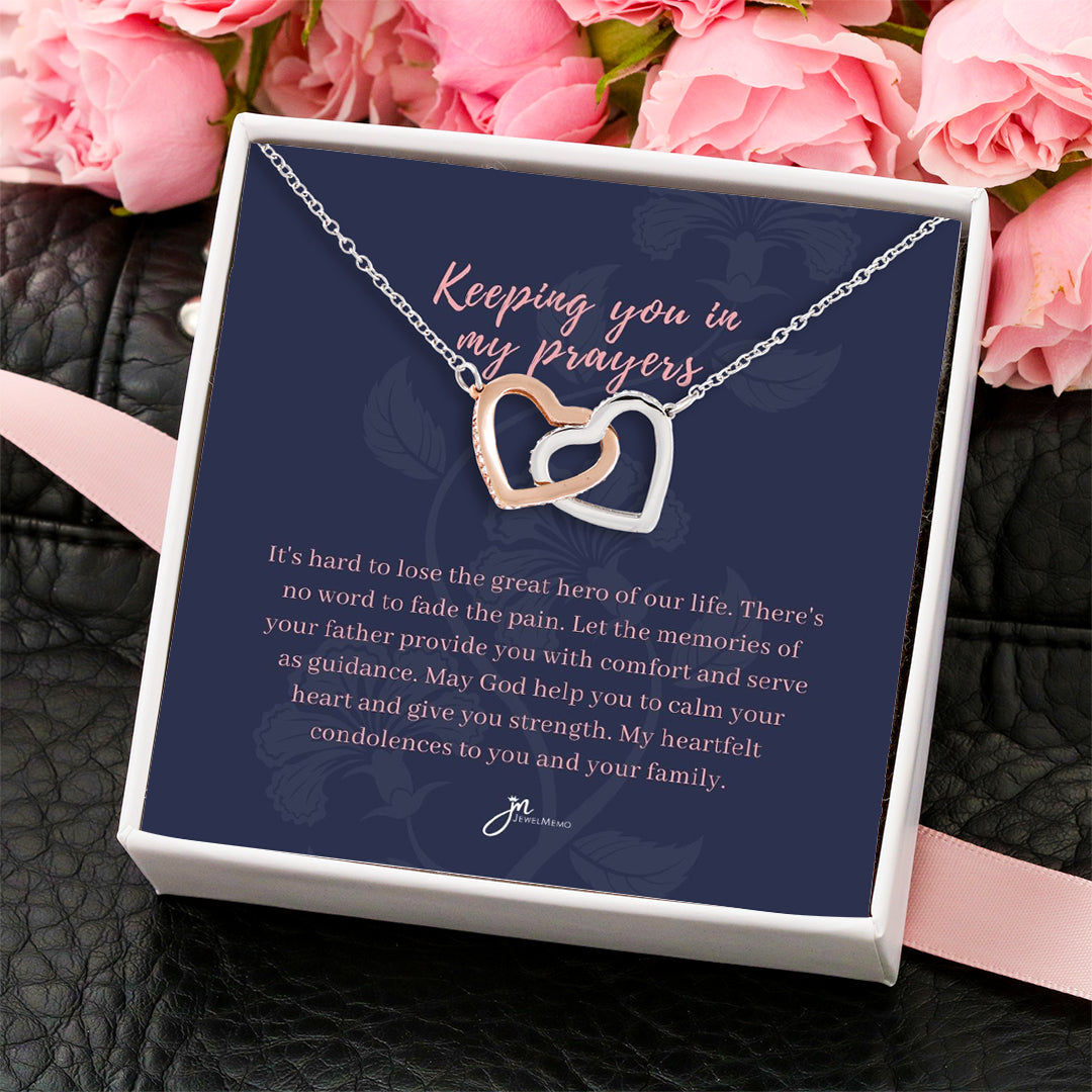 Sympathy Necklace - Keeping You In My Prayers