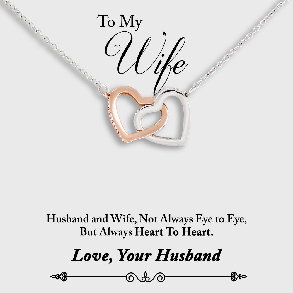 Wife Necklace - Heart To Heart