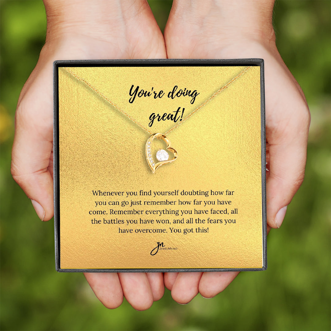 Special Message Necklace - You're Doing Great