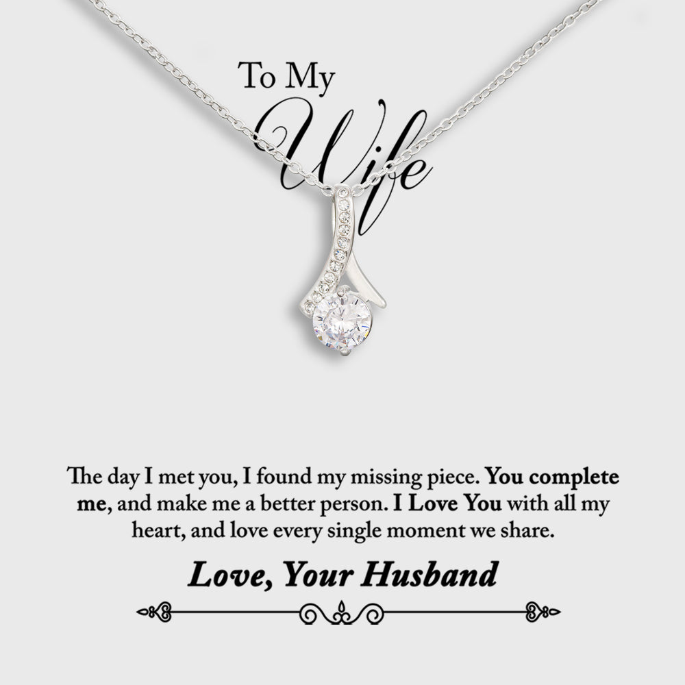 Wife Necklace - I Love You With All My Heart