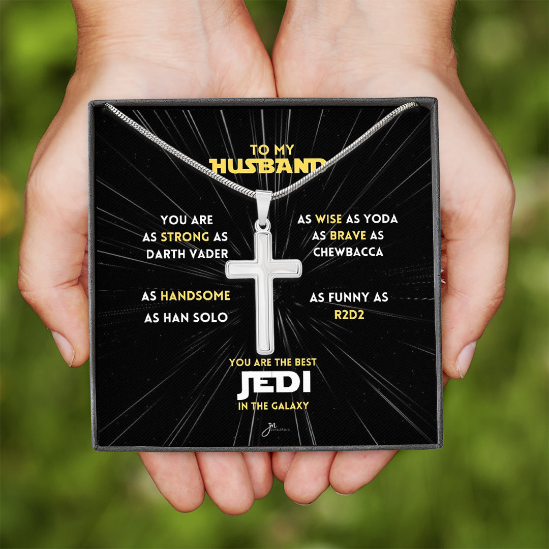 You Are The Best Jedi In The Galaxy Cross Necklace