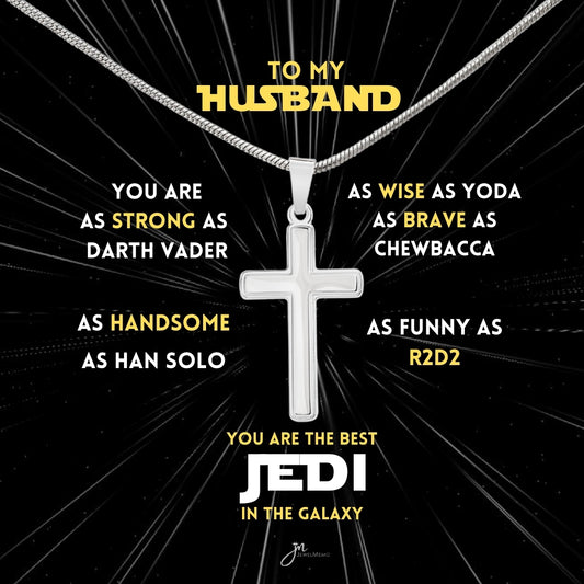 You Are The Best Jedi In The Galaxy Cross Necklace