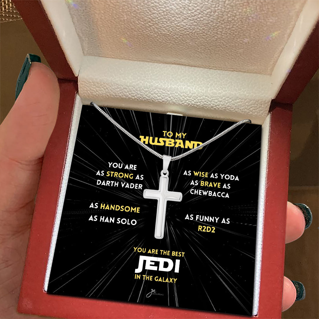 You Are The Best Jedi In The Galaxy Cross Necklace