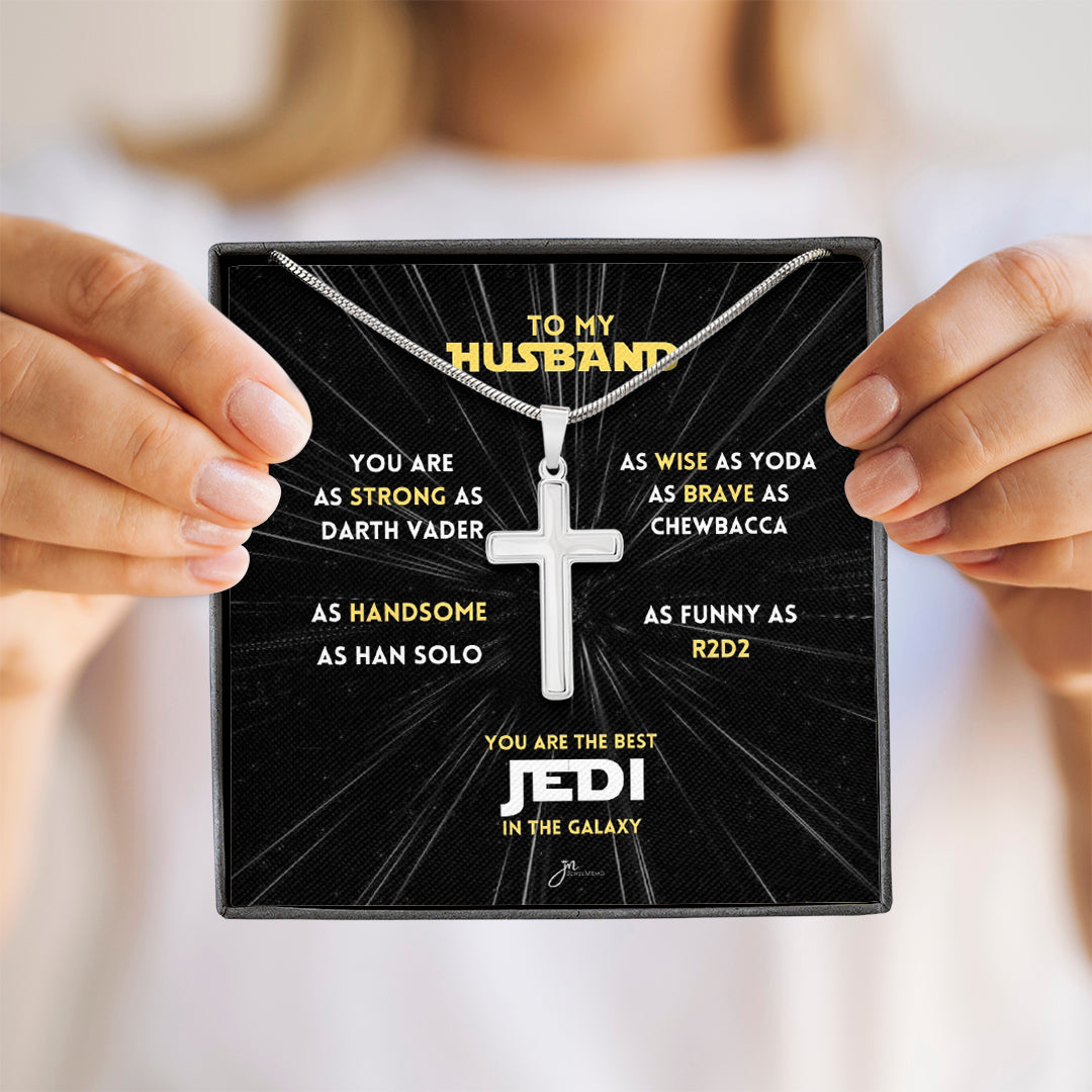 You Are The Best Jedi In The Galaxy Cross Necklace