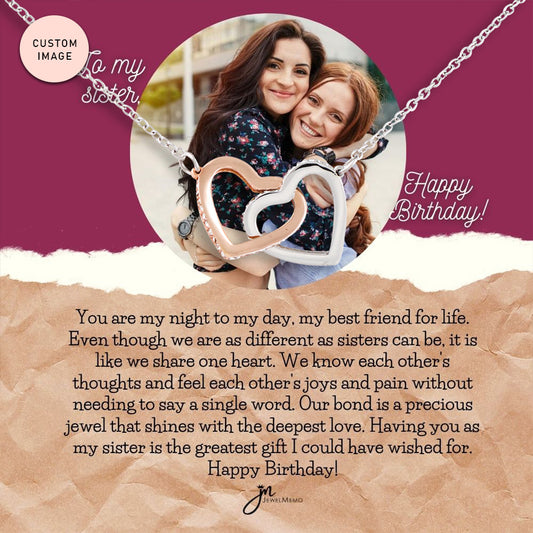 Birthday Necklace Custom Image - To My Sister