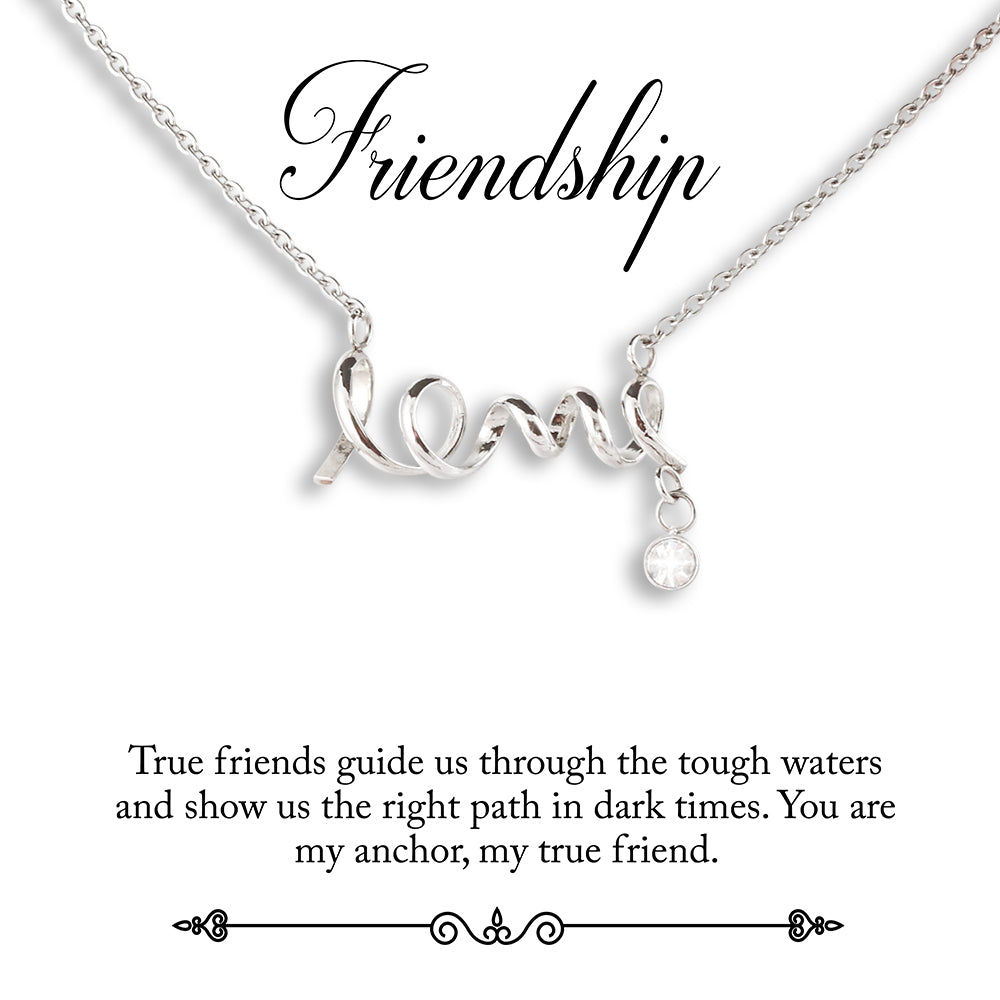 Friendship Necklace - You Are My Anchor