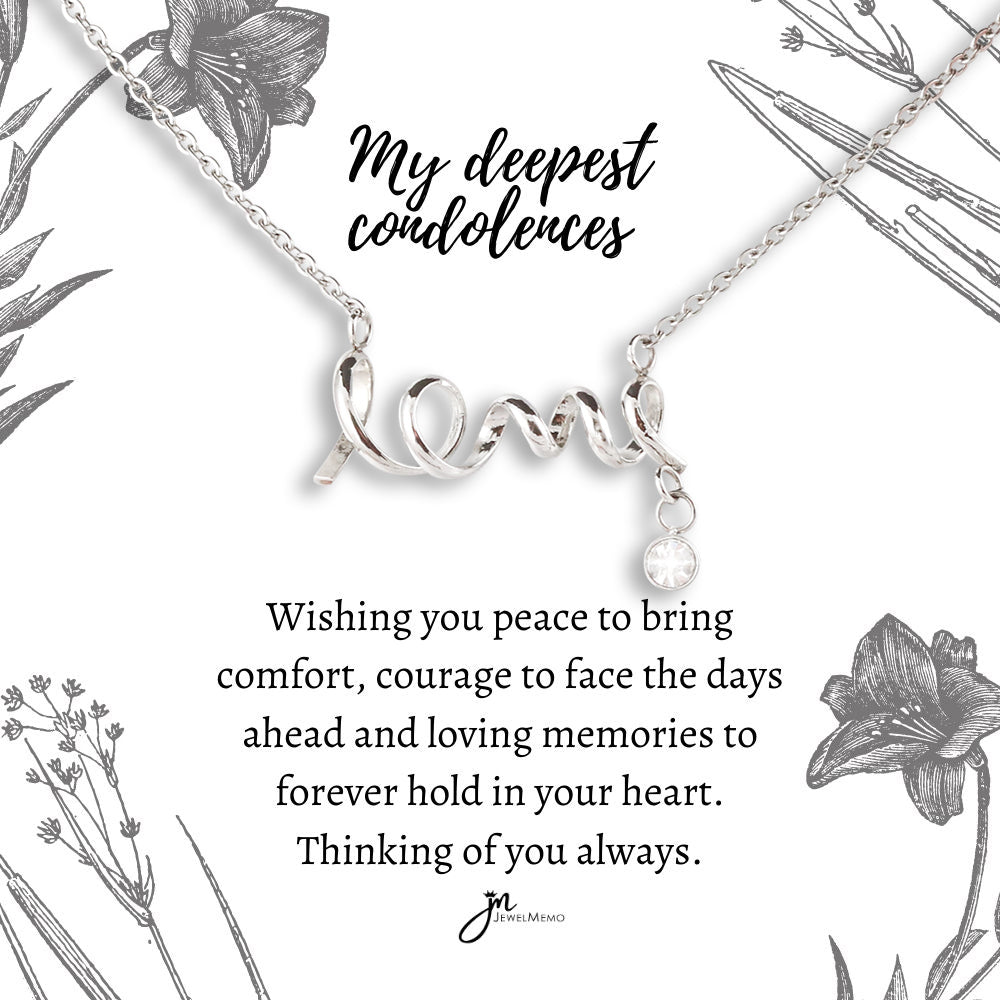 Sympathy Necklace - Wishing You Peace