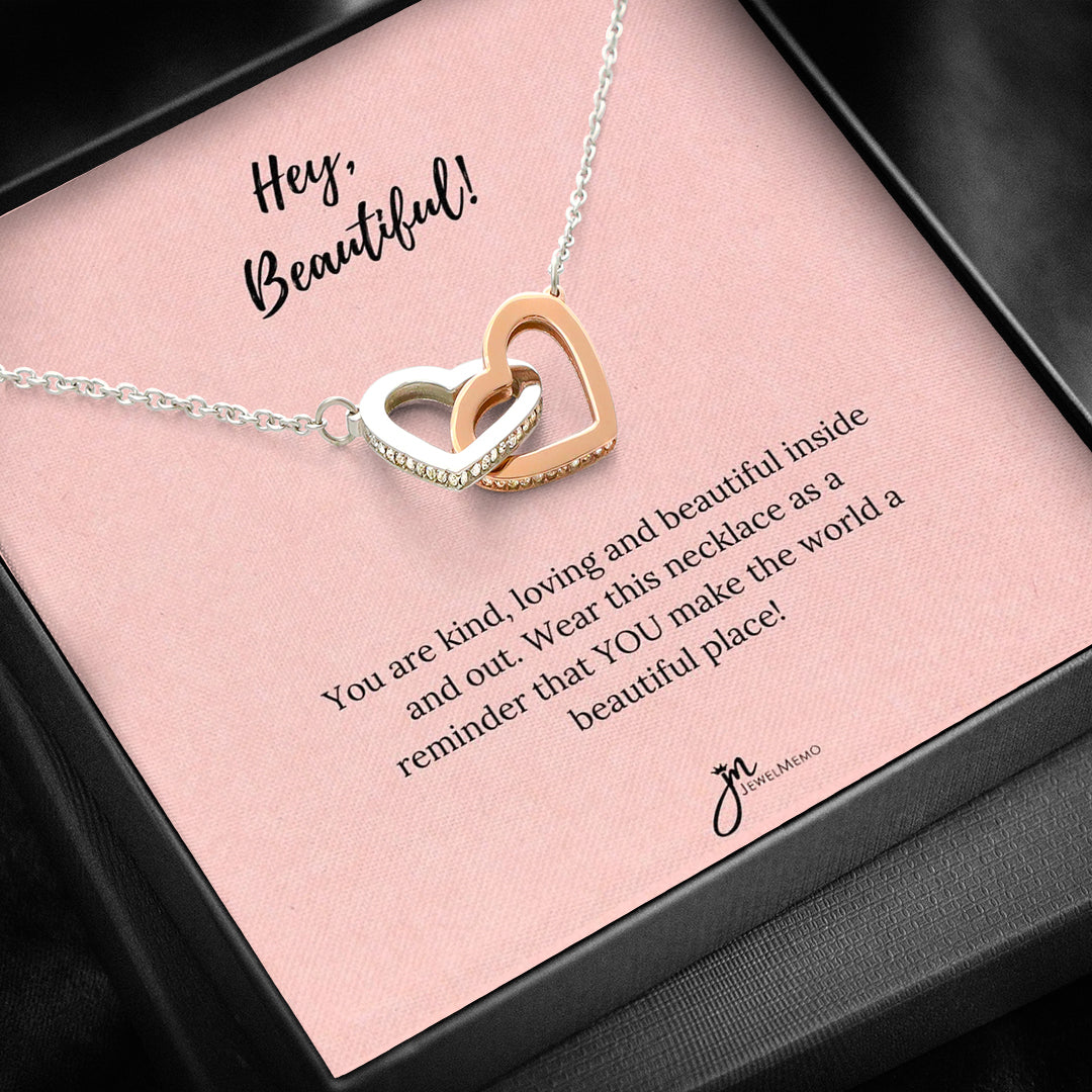 Special Message Necklace - Hey Beautiful