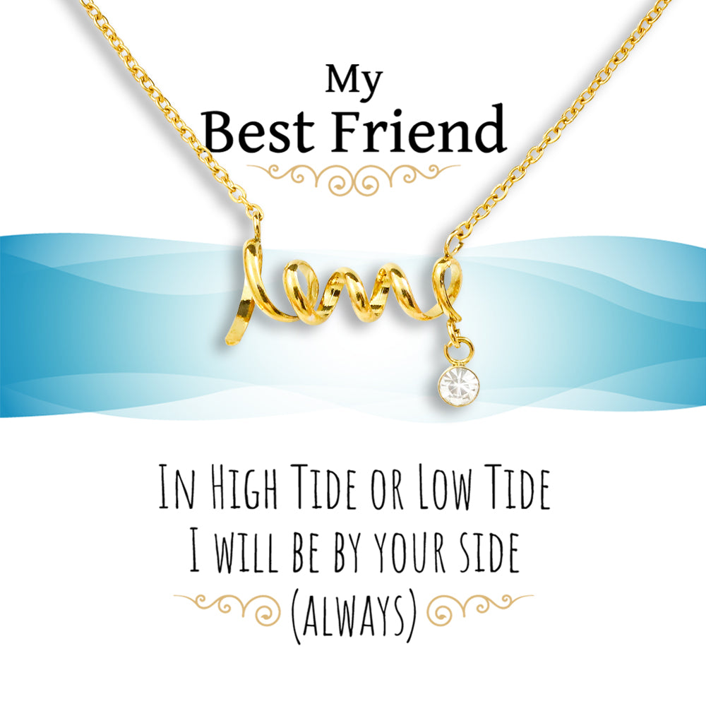 Friendship Necklace - I Will Be By Your Side