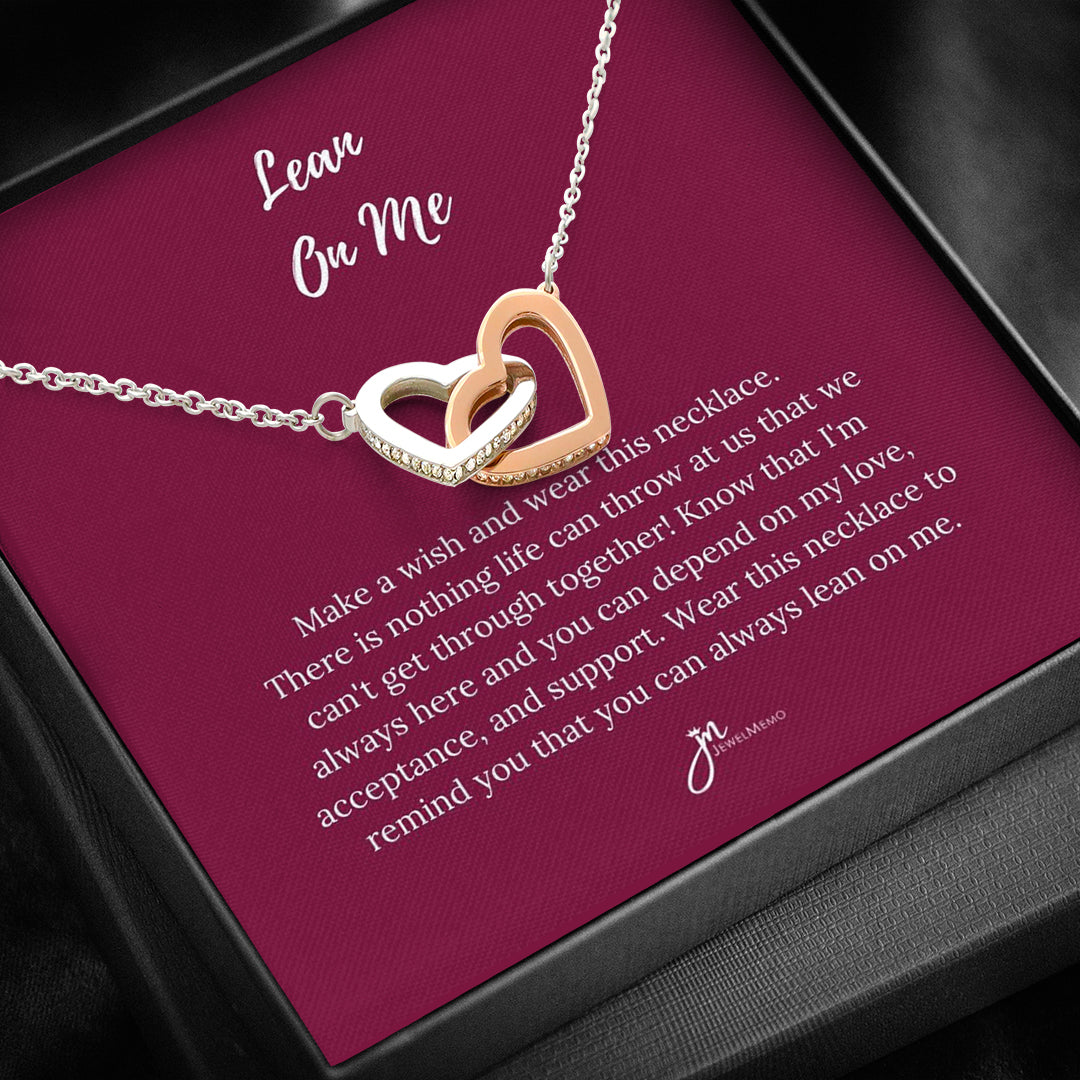 Special Message Necklace - Lean On Me