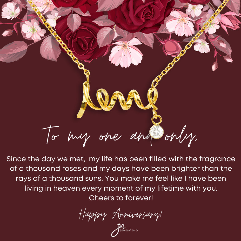 Anniversary Necklace - To My One And Only