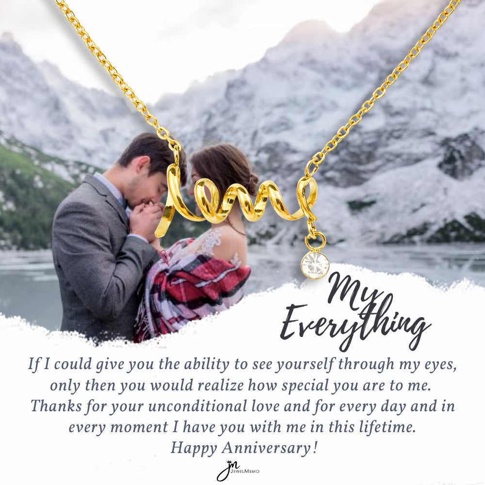 For Her Necklace Custom Image - My Everything