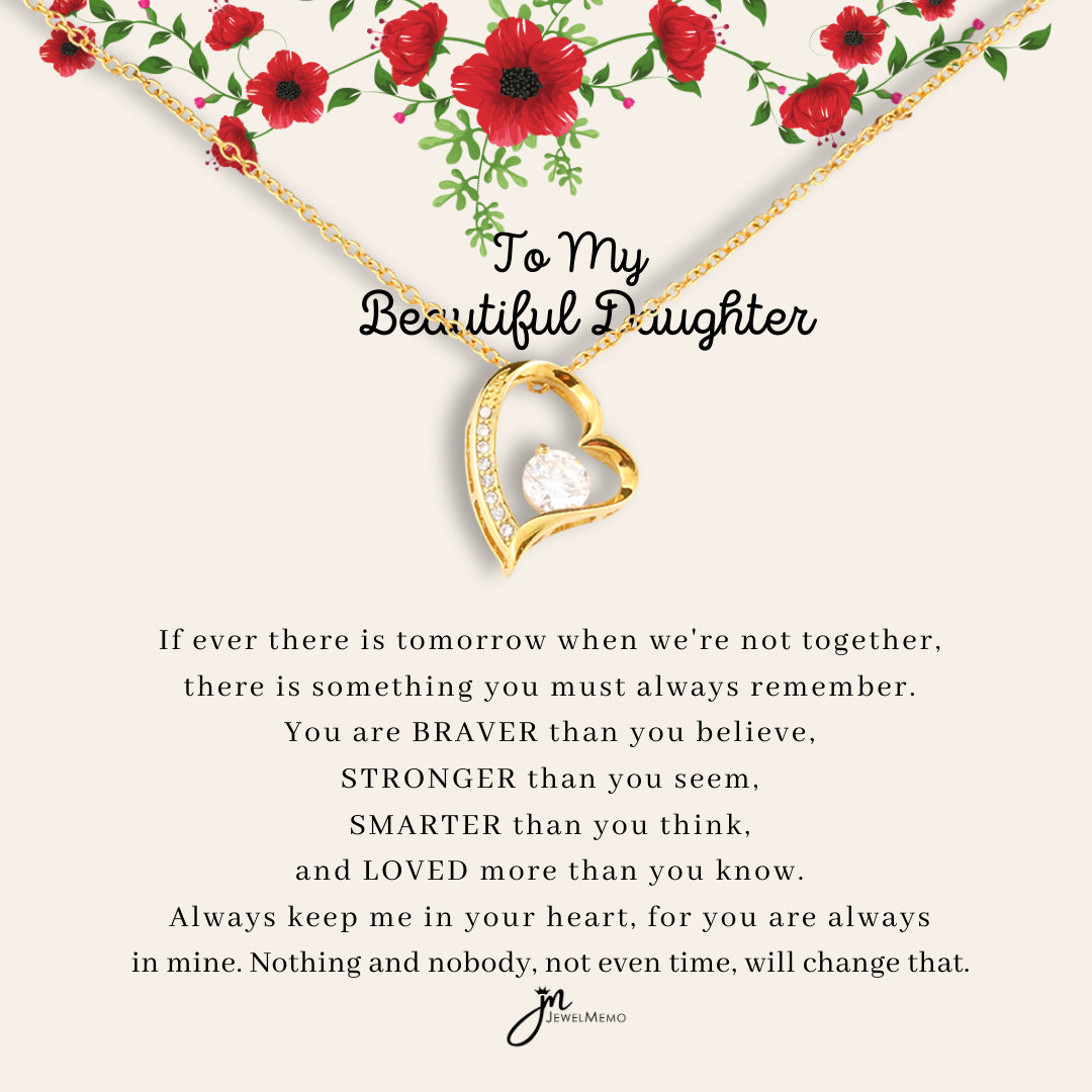 To My Beautiful Daughter Necklace