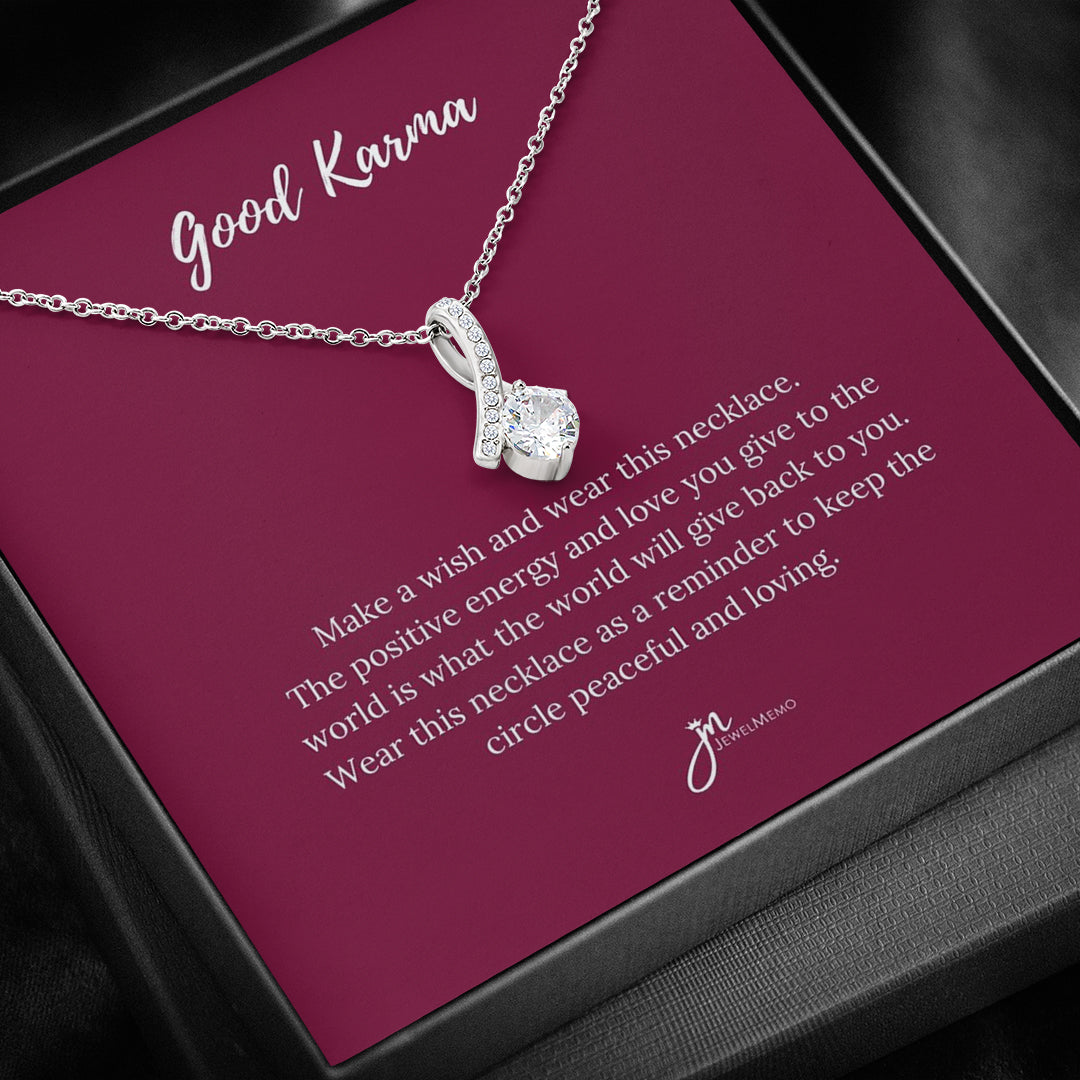 Special Message Necklace - Good Karma