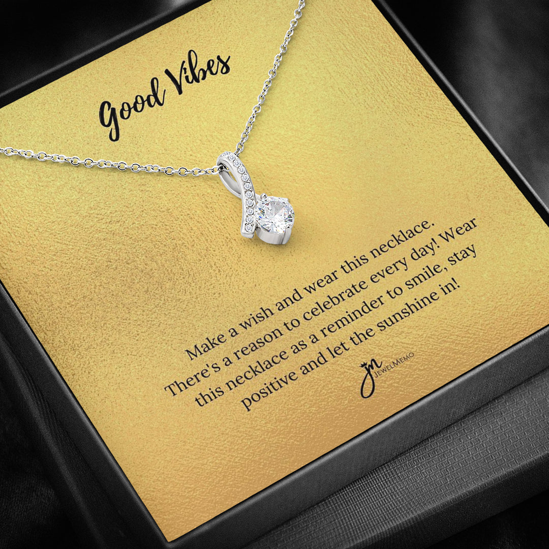 Special Message Necklace - Good Vibes